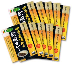 伊予麦酒牛の欧風カレー200g　10個入り